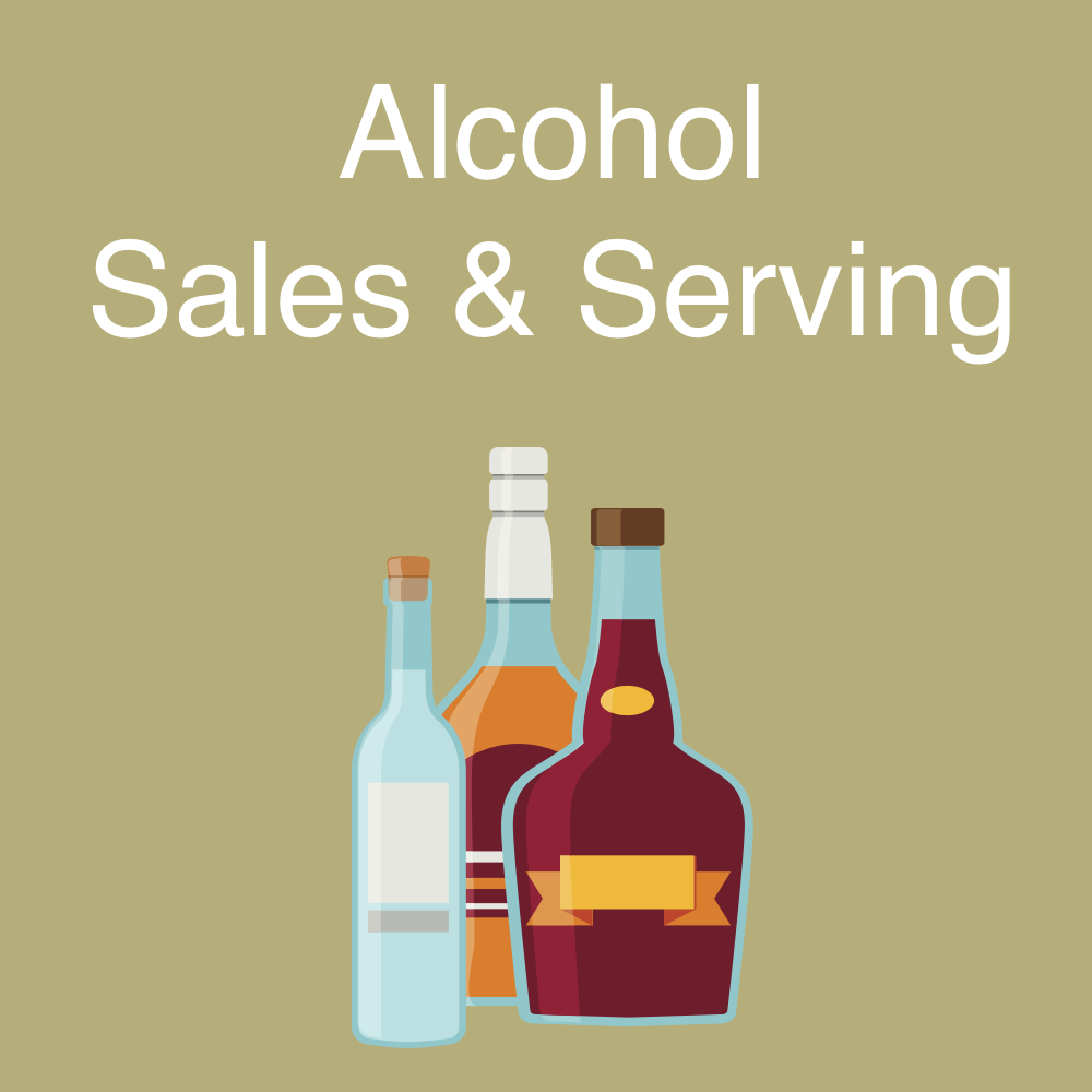 Alcohol sales and service